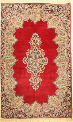 Kerman Lawar alt, Persien, um 1940, Wolle auf Baumwolle, ca. 220 x 137 cm, EHZ: 1-2