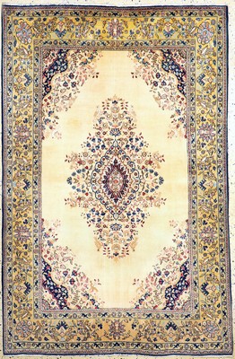 Ghom Kork, Persien, um 1960, Korkwolle mit Seide, ca. 210 x 140 cm, EHZ: 2