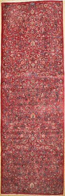 Mesched Kelley"Saber", Persien, um 1940/1950, Wolle auf Baumwolle, ca. 452 x 150 cm, gereinigt, EHZ: 1-2