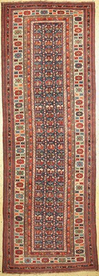 Kuba Schirwan antik, Kaukasus, 19.Jhd, Wolle auf Wolle, ca. 400 x 134 cm, EHZ: 3-4
