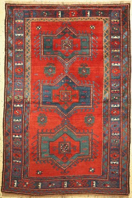 Antiker Kazak, Kaukasus, um 1900, Wolle aufWolle, ca. 240 x 160 cm, EHZ: 2