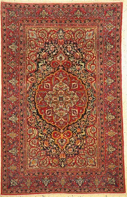 Esfahan fein antik, Persien, um 1900, Wolleauf Baumwolle, ca. 223 x 143 cm, EHZ: 2