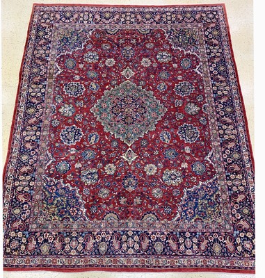Re-Import Sarogh alt, Persien, um 1930/1940, Wolle auf Baumwolle, ca. 460 x 365 cm, EHZ: 1-2