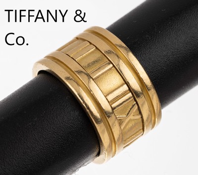 18 kt Gold TIFFANY & CO Ring, GG 750/000, Serie Atlas, sign. Tiffany & Co. 1995, RW 53, ca. 15.6 g