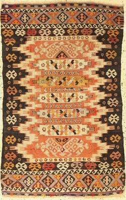 Anatol Kelim, Türkei, 19.Jhd, Wolle auf Wolle, ca. 130 x 82 cm, EHZ: 2-3