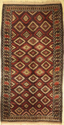 Belutsch antik, Afghanistan, um 1900, Wolleauf Wolle, ca. 260 x 135 cm, EHZ: 4