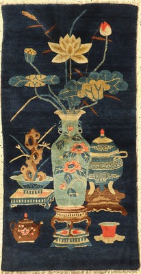 Pao Tow antik, China, um 1900, Wolle auf Baumwolle, ca. 130 x 67 cm, EHZ: 2
