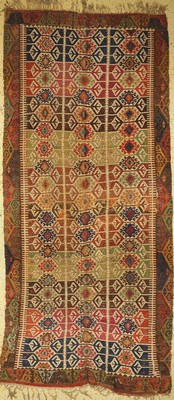 Antiker Hotamis Kelim, Türkei, 19.Jhd, Wolle auf Wolle, ca. 360 x 160 cm, EHZ: 4