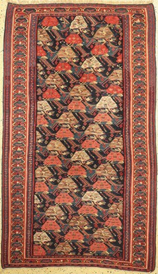Antiker Senneh Kelim, Persien, um 1900, Wolle auf Baumwolle, ca. 230 x 135 cm, EHZ: 2 (kleine Löcher)