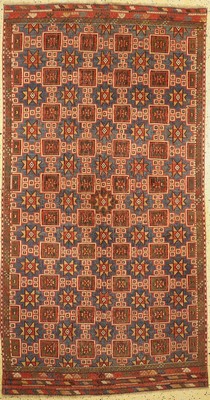 Cicim antik, Türkei, um 1900, Wolle auf Wolle, ca. 270 x 140 cm, EHZ: 2-3