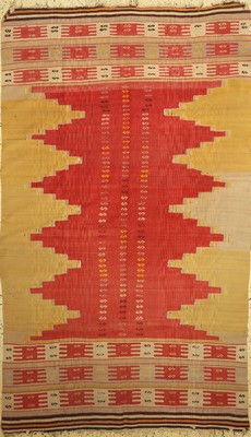 Anatol Kelim antik, Türkei, um 1900, Wolle auf Wolle, ca. 240 x 140 cm, EHZ: 4