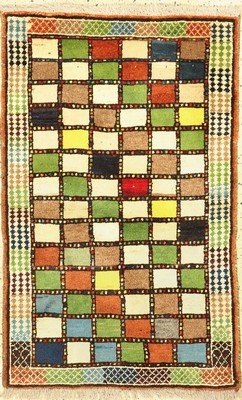 Gabbeh alt, Persien, ca. 50 Jahre, Wolle auf Wolle, ca. 140 x 90 cm, EHZ: 2