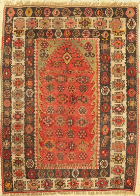 Anatol Kelim antik, Türkei, 19.Jhd, Wolle auf Wolle, ca. 153 x 113 cm, EHZ: 2