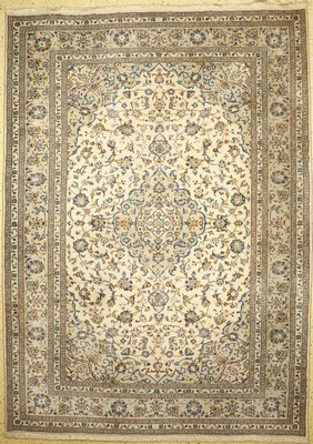 Keschan, Persien, ca. 60 Jahre, Wolle auf Baumwolle, ca. 338 x 248 cm, EHZ: 2, verschmutzt