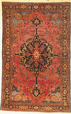 Sarogh-Farahan, Persien, Ende 19 Jhd., Wolle auf Baumwolle, ca. 204 x 129 cm, EHZ: 2,minimale Florfehlstelle