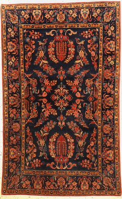 Manchester Keschan Persien, "Us Re-Import",um 1910/1920, Manchester-Korkwolle, ca. 208 x 127 cm, gereinigt, EHZ: 1-2