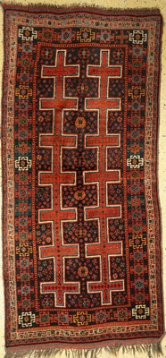 Lori alt, Persien, um 1940, Wolle auf Wolle, ca. 270 x 130 cm, Mottenfraß, EHZ: 2