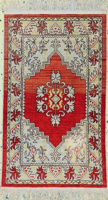 Hereke Seide, Türkei, um 1950, reine Naturseide, ca. 73 x 44 cm, EHZ: 3