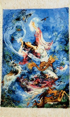 Täbriz fein(50 Raj), Persien, ca. 40 Jahre,Korkwolle auf Baumwolle, ca. 104 x 72 cm, EHZ:1-2