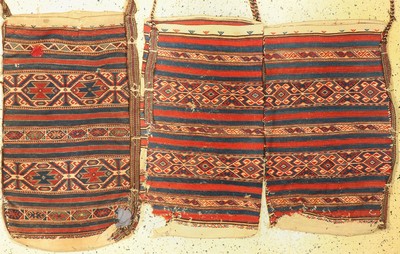 3 Cuvals antik, Türkei, um 1900, Wolle auf Wolle, ca. 115 x 70 cm, EHZ: 4