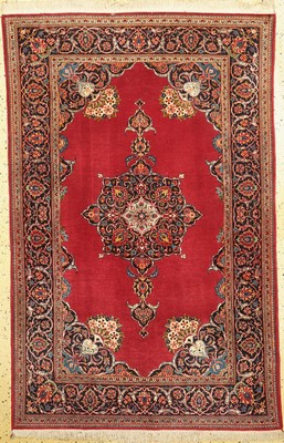 Keschan Kork fein, Persien, um 1960, Korkwolle mit Seide, ca. 207 x 135 cm, EHZ: 1-2