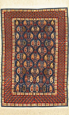 Hereke Seide fein, signiert, Türkei, um 1960, reine Naturseide, ca. 96 x 66 cm, ca. 1,0 Mio. Kn/qm, EHZ: 1