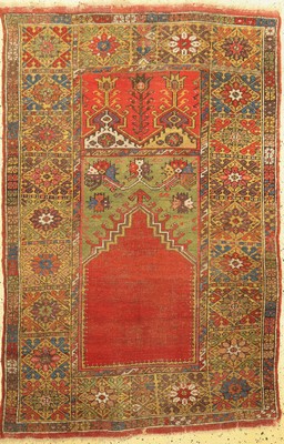 Antiker Mucur, Türkei, 19.Jhd, Wolle auf Wolle, ca. 169 x 109 cm, EHZ: 3, (Alte Restaurierungen)