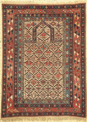 Schirwan"Gebetsteppich", Kaukasus, 19.Jhd, Wolle auf Wolle, ca. 141 x 107 cm, EHZ: 2