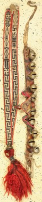2 Antiker Tierschmuck, Tibet, 19.Jhd, Wolle-Leder-Metall, (Publiziert in Samlung Koos De Jong), EHZ: 2