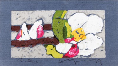 Klaus Fussmann, geb. 1948 Velbert, Farblinolschnitt, sign., ca. 18,5x11 cm