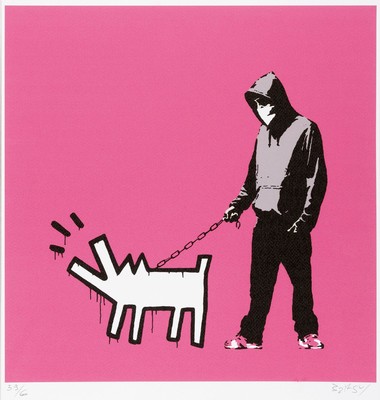Banksy, Choose your weapons, Farboffset, handsign., num. 59/60, Blattgr. ca.50x35 cm