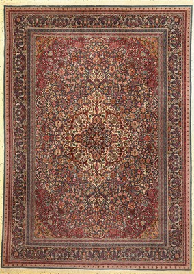 Lahor fein, Pakistan, ca. 50 Jahre, Wolle auf Baumwolle, ca. 214 x 154 cm, EHZ: 2