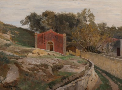 Max Roman, 1849 Freiburg-1910 Karlsruhe, Schüler von Emil Lugo und der Akademie Karlsruhe, später der Leiter der Malerinnen- Schule in Karlsruhe, ...