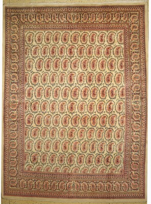 Sarogh fein, Persien, um 1950, Wolle auf Baumwolle, ca. 412 x 306 cm, EHZ: 1-2