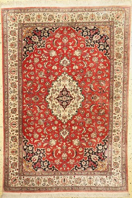 Ghom Seide fein, Persien, ca. 40 Jahre, reine Naturseide, ca. 200 x 140 cm, EHZ: 2