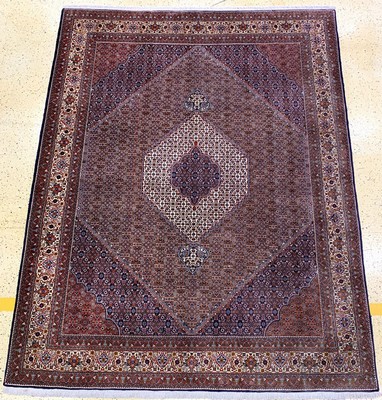 Bidjar Kork fein, Persien, ca. 50 Jahre, Korkwolle auf Baumwolle, ca. 400 x 310 cm, ca.500.000 Kn/qm, leicht verblasst, EHZ: 1-2