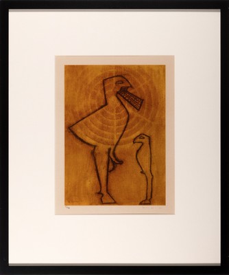Max Ernst, 1891-1976, Farbige Photolithografie auf Velin D´Arches, handsign., num. 63/99, stammt aus dem Jahre 1971, WVZ. Spies/Leppien A28 IV A. ...