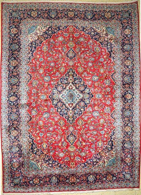 Keschan, Persien, ca. 50 Jahre, Wolle auf Baumwolle, ca. 407 x 300 cm, EHZ: 1-2
