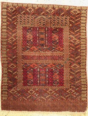 Yumod Engsi antik, Turkmenistan, um 1900, Wolle auf Wolle, ca. 160 x 130 cm, EHZ: 3