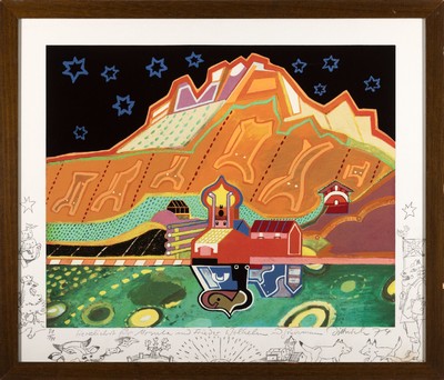 Simon Dietrich, geb. 1940, 2 Lithographien, je mit persönlicher Widmung und Handzeichnungen: "Miß Marble", E.A., signiert und datiert ...