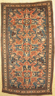 Tschelaberd Adler-Kazak, Kaukasus, um 1900,Wolle auf Wolle, ca. 290 x 170 cm, EHZ: 2-3 (restauriert)