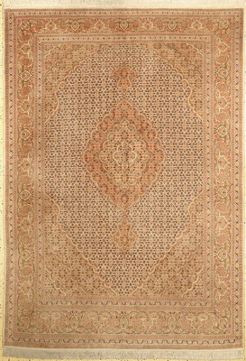 Täbriz fein(50 Raj), Persien, ca. 50 Jahre,Korkwolle mit Seide, ca. 217 x 152 cm, verblasst, EHZ: 2