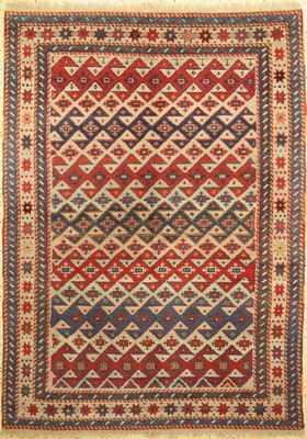 Kazak neugeknüpft, Türkei, ca. 40 Jahre, Wolle auf Wolle, ca. 212 x 160 cm, EHZ: 2