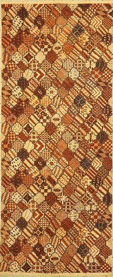 Batik, Yogyakarta, um 1950, Baumwolle, seltener Yogyaan Sekar Jagad Entwurf. EHZ: 1-2, ca. 252 x 105 cm.
