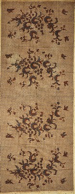 Yogya Kain Panjang Batik, Tulis, Java, um 1950, Baumwolle, EHZ: 1-2, leicht verblasst, ca. 274 x 107 cm.