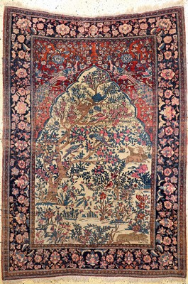 Esfahan Ahmad antik, Persien, um 1900, Wolle auf Baumwolle, ca. 210 x 141 cm, EHZ: 3