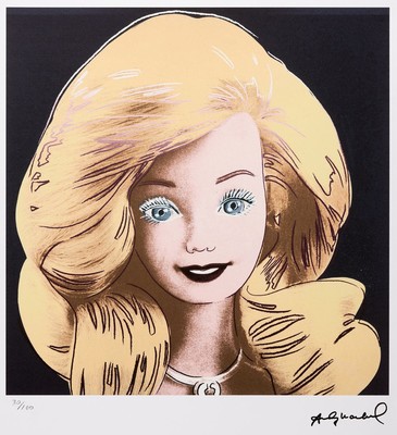 Nach Andy Warhol (1928-1987), Lithographie, "Barbie, Portrait of Billy Boy", Ed. 30/100, Steinsignatur, auf Arches-Bütten, Editeur ...