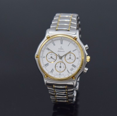 EBEL Herrenchronograph mit El Primero Werk Referenz 1134901, Schweiz um 1989, Automatik, Edelstahl/Gold kombiniert inkl. Gliederband m. Faltschl., ...