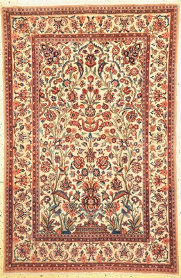 Keschan Kork"Souf" antik, Persien, um 1900,Korkwolle auf Baumwolle, ca. 200 x 135 cm, EHZ: 2-3, (Klebereste)