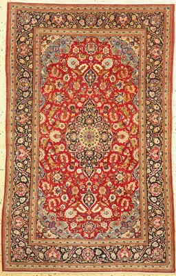 Keschan Kork fein, Persien, um 1940, Korkwolle mit Seide, ca. 203 x 130 cm, EHZ: 1-2